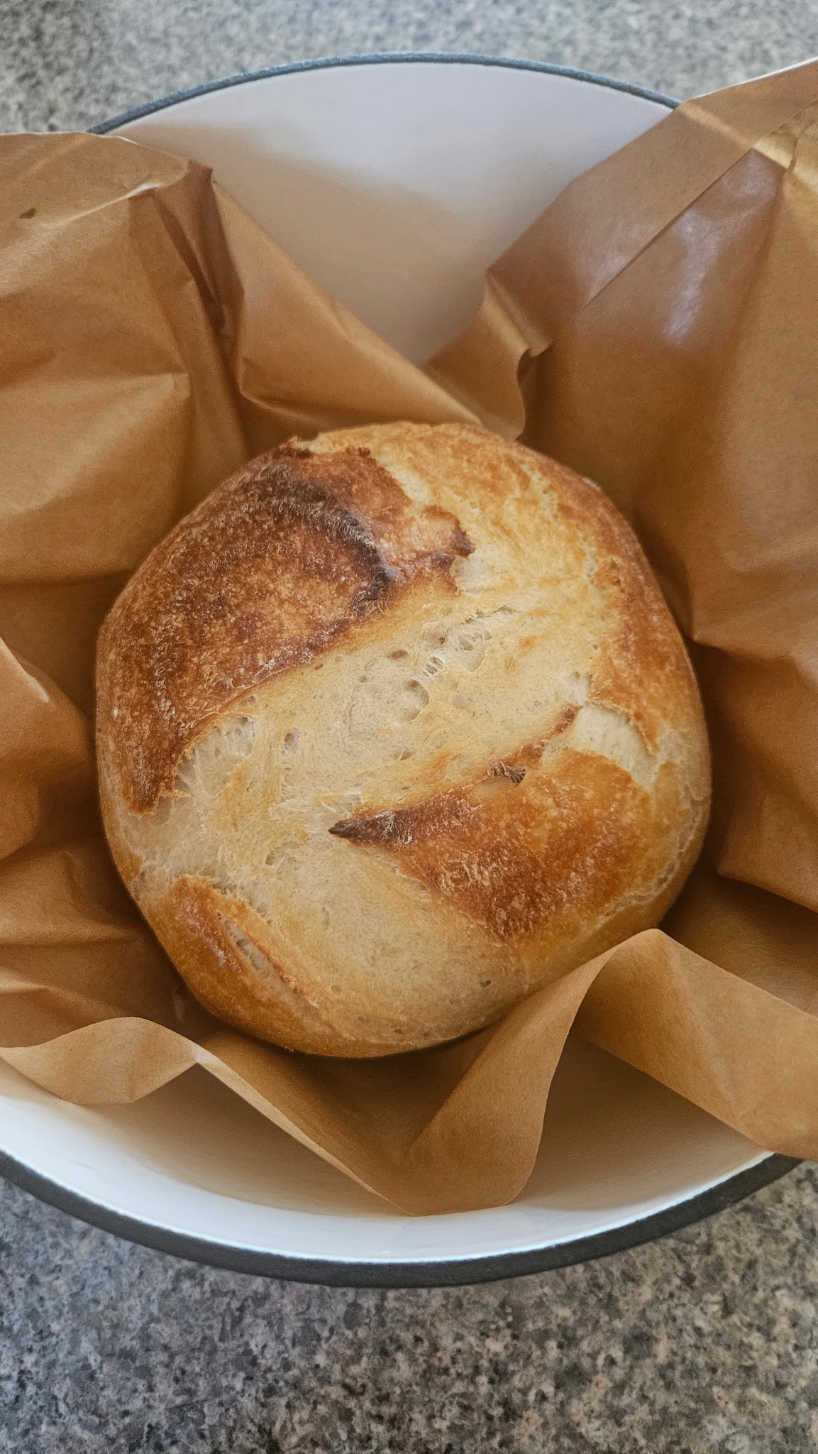 Fresh sourdough loaf